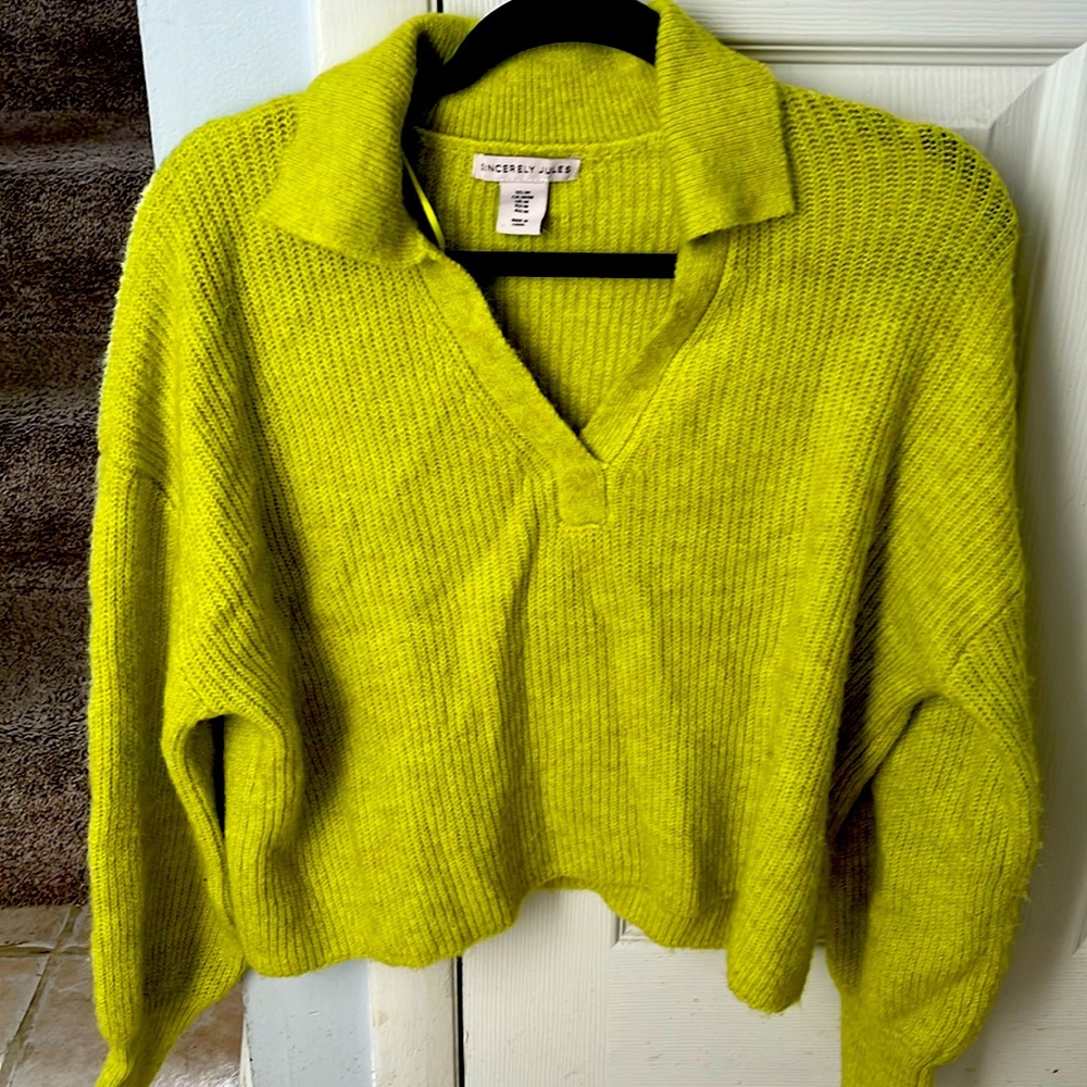Bright Green Sweater